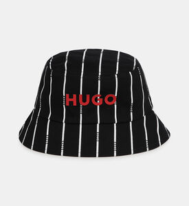 Unisex Striped Printed Bucket Hat
