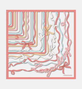 Longchamp Scarf Autres Lignes50x50, Cream, Packshot View
