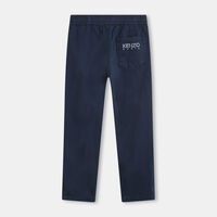 Embroidered Cotton Twill Trousers