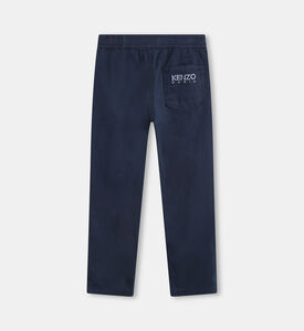 Embroidered Cotton Twill Trousers