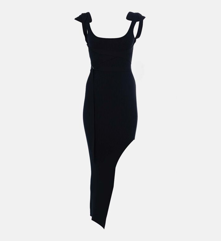 Knit Shoulder Pads Dress