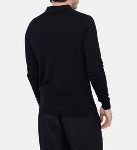 Merino Wool Polo Sweatshirt