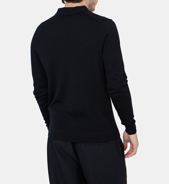 Merino Wool Polo Sweatshirt
