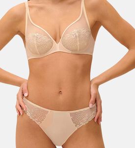 Low-rise Floral Mesh Embroidery Briefs