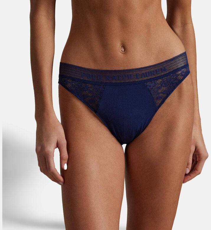 Polo by Ralph Lauren Bikini, Dark-blue, S, Model View