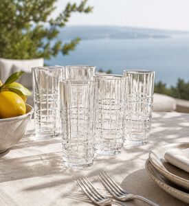 Salt and Pepper Bond Glass Lined High Balls 4-piece Set 370 Ml, Packshot View