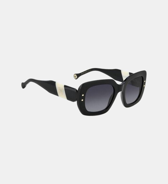 Contrasting Stripe Oversized Sunglasses 52