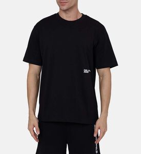 تيشيرت بطبعة شعار شيبوري مصبوغ