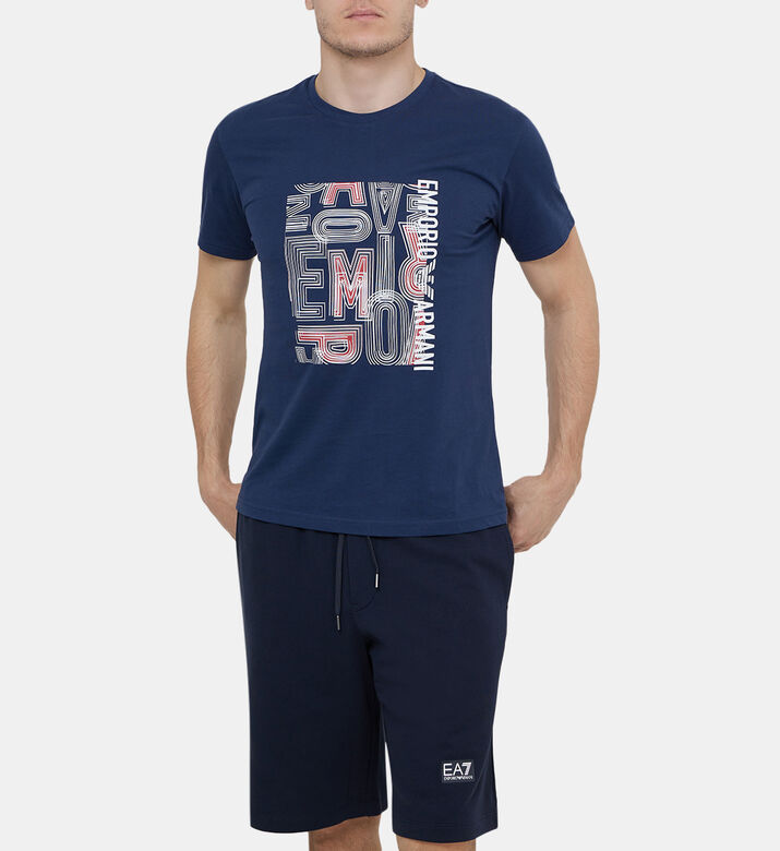 Graphic Print Knit T-shirt Graphic Print Knit T-shirt