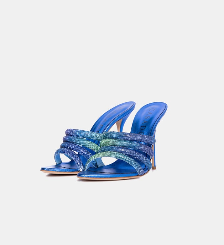 Gradient Crystal-embellished Heel