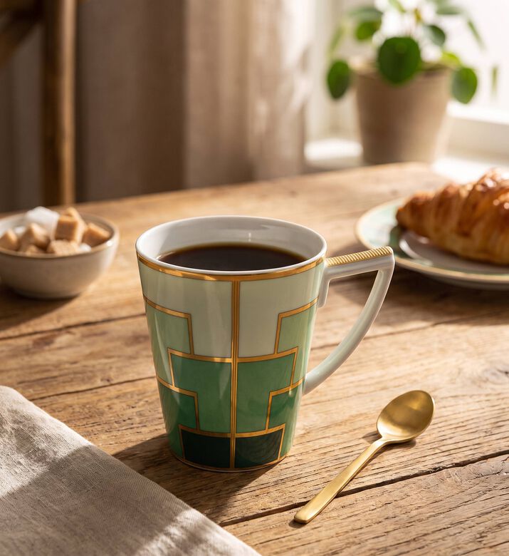 Vista Alegre Emerald Mug, Model View