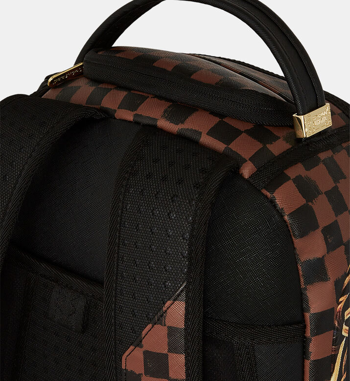 حقيبة ظهر بطبعة بسحاب أمامي