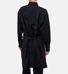 Plan C Button Closure Long-sleeve Shirt, Model View