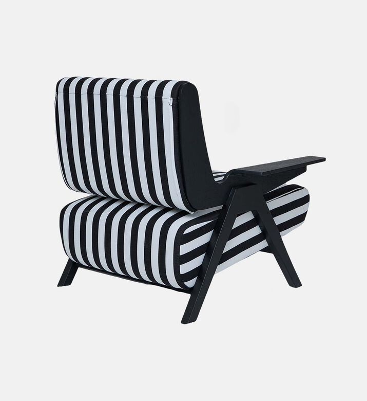 Sculpted Striped Angular Frame Armchair Sculpted Striped Angular Frame Armchair
