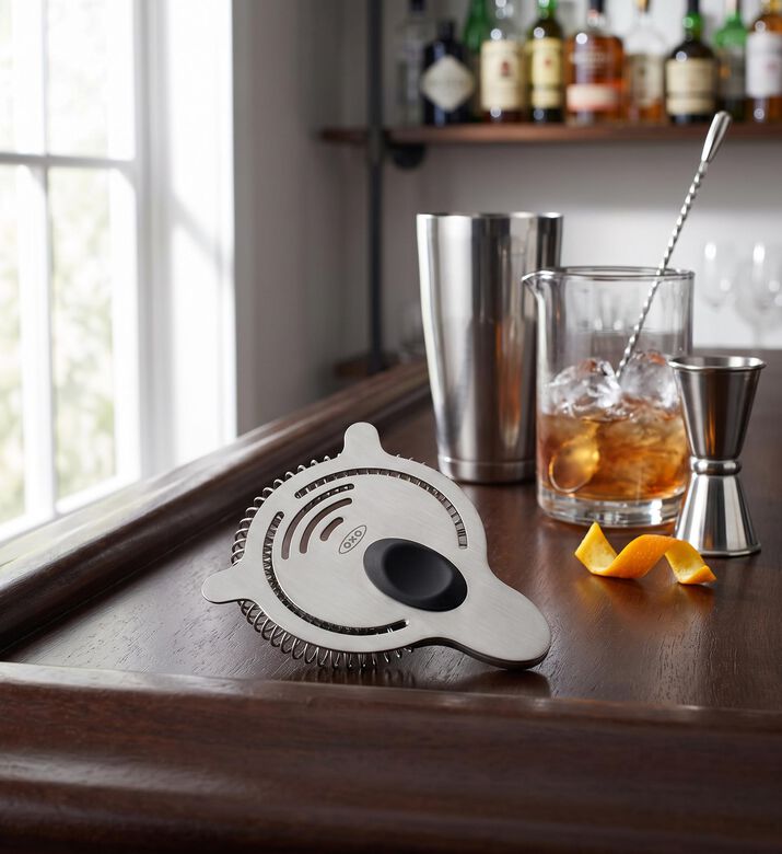 Oxo Steel Cocktail Strainer, Model View
