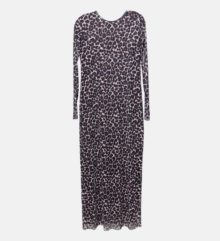 Godalia All-over Leopard-print Flared Dress, Packshot View