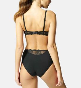 Retro Lace Semi-sheer Floral Briefs