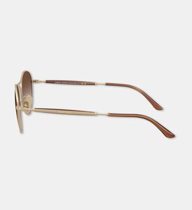 Giorgio Armani Square-shaped Matte Metal Frame Sunglasses, Packshot View