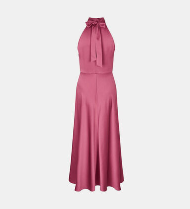 Halter-neck Midi Dress