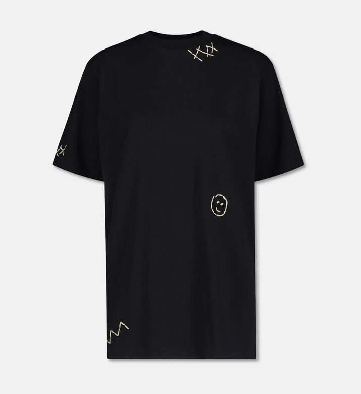 Joshua Sanders Ts Distressed, Black, Xl, Packshot View