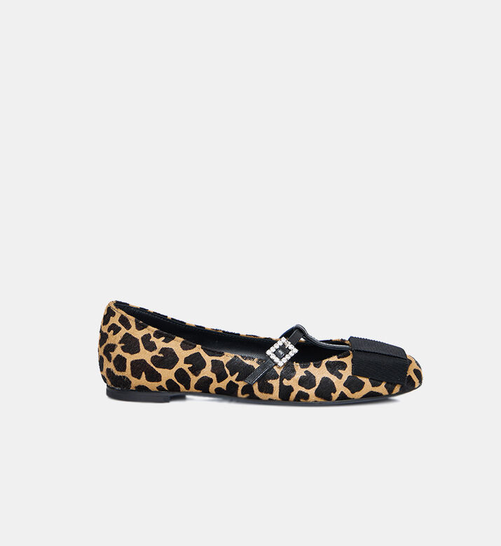 Leopard-print Ballerinas