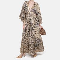 Flared V-neck Dress