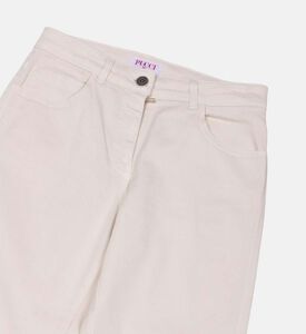 Cotton 5-pockets Flared Pants