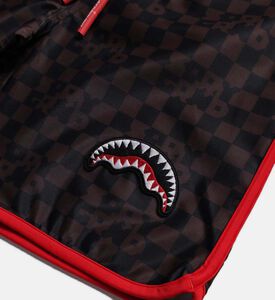 شورت سباحة متوسط الطول بطبعة مربعات