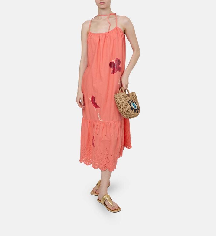 Butterfly Painted Sleeveless Dress