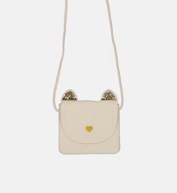 حقيبة يد بأذني قطة مزينة بترتر