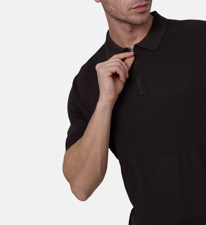 Zip-up Pima Cotton Polo Shirt Zip-up Pima Cotton Polo Shirt