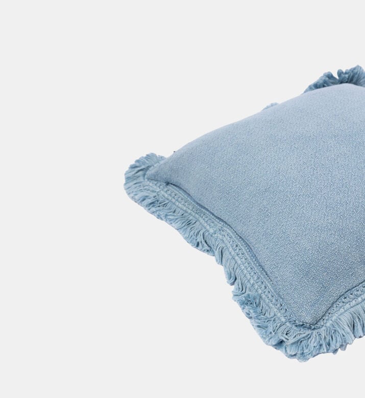 Home Deco and More Celeste Cotton Square Filled And Vaccumed Cushion, Light-blue, Packshot View Home Deco and More Celeste Cotton Square Filled And Vaccumed Cushion, Light-blue, Packshot View