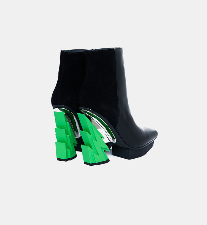 بوت الكاحل بكعب نيون