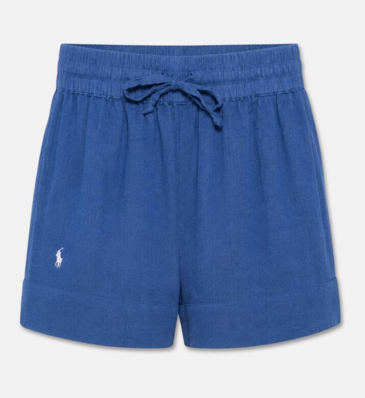Polo by Ralph Lauren Linen Cover-up Shorts, Blue, L, Packshot View
