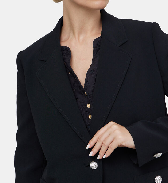 Jeweled Buttons Blazer Jacket