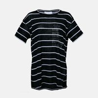 Linen Stripped Short Sleeve T-shirt