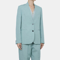 Lomg-sleeve Shawl Collar Blazer