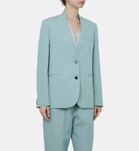 Lomg-sleeve Shawl Collar Blazer