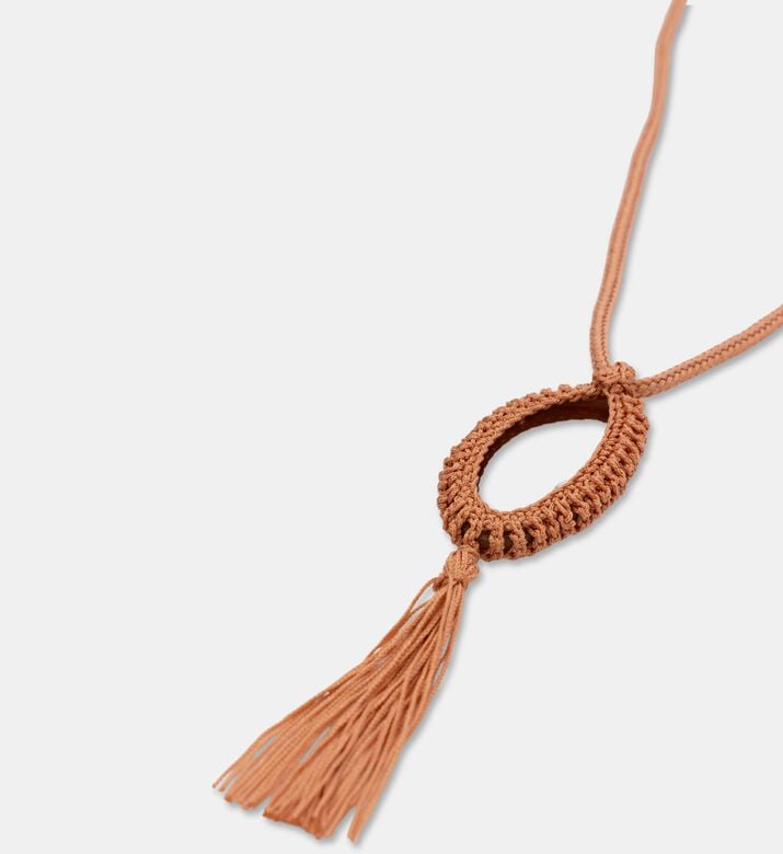 Forte-Forte Crochet Rope Necklace Agate Pendant, Packshot View