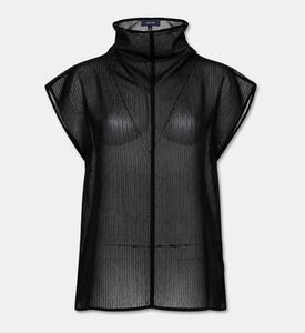 Soeur Izumi Structured Mock-neck Shirt, Packshot View