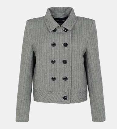 Virgina Houndstooth Wool Jacket