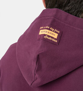 هودي بقصة عادية وطبعة شعار