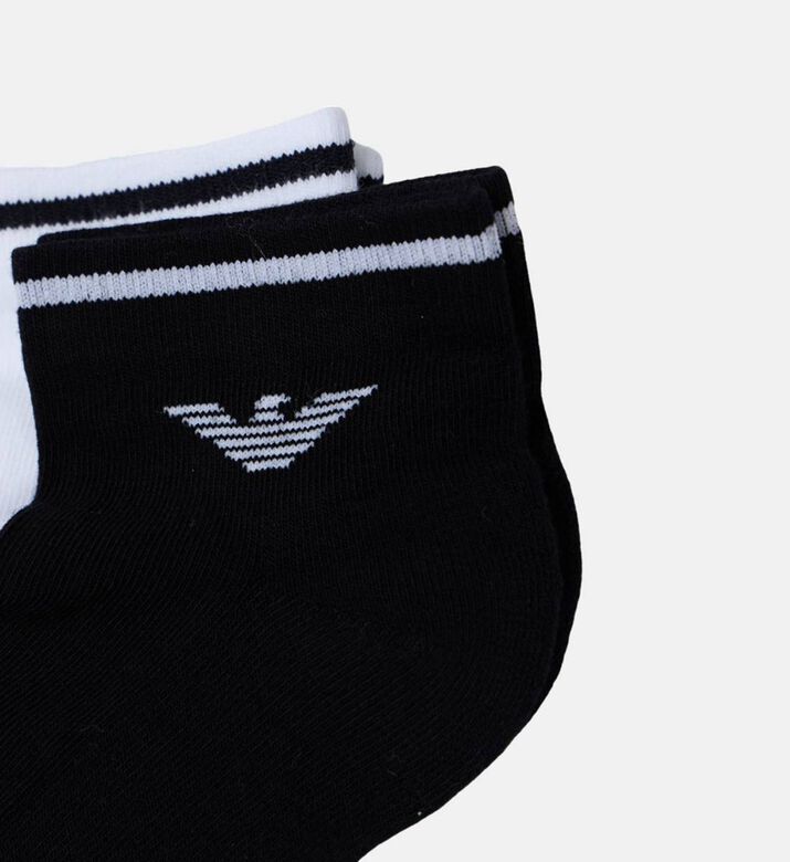 Stripe Logo-embroidery Socks