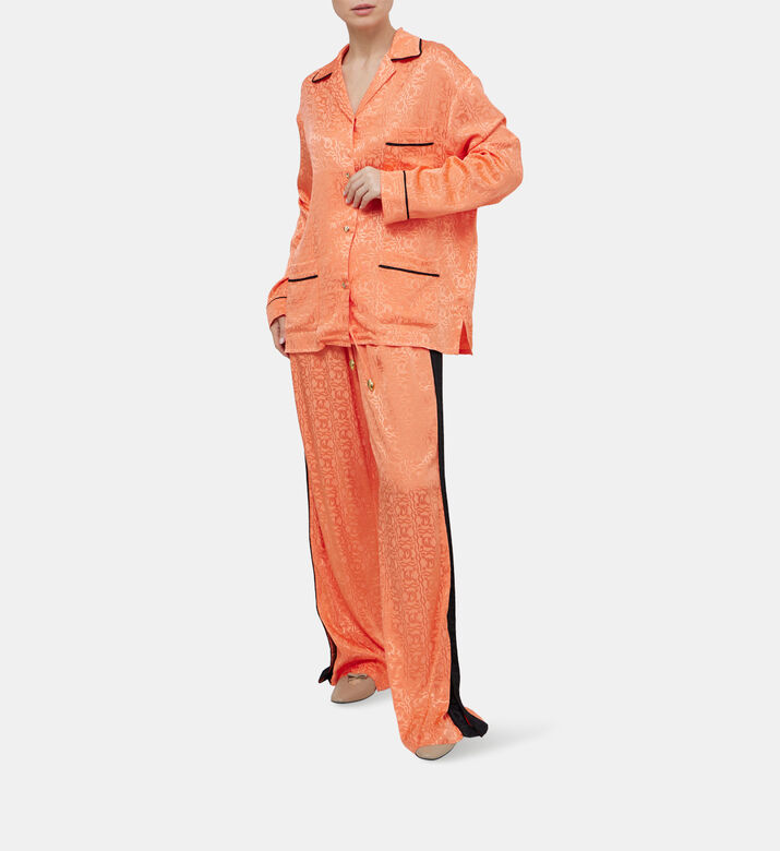 Jacquard Logo Pajama Shirt Jacquard Logo Pajama Shirt