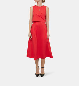 Cotton Poplin Cut-out Midi Dress Cotton Poplin Cut-out Midi Dress