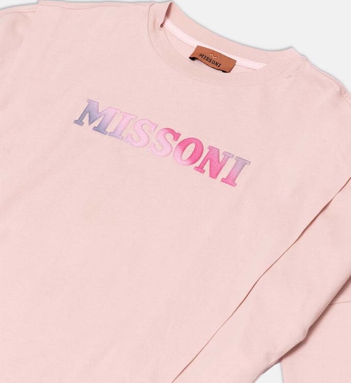 سويت شيرت قطن بلوغو متعدد الألوان