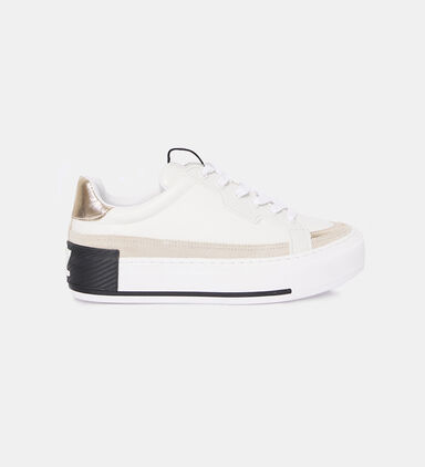 Flatform Black Lace Sneakers