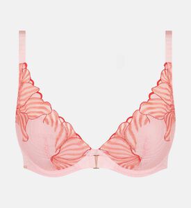 Chantelle Adjustable Straps Demi-cup Bra, Pink, 85, D, Packshot View
