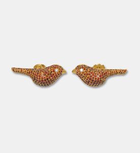 Raife Earrings Golden Bird Studd, Packshot View