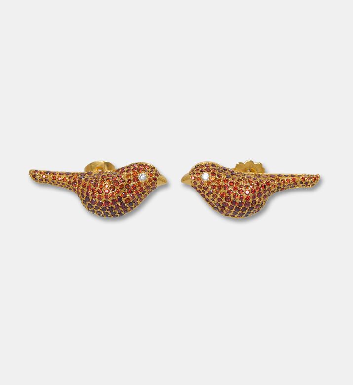 Raife Earrings Golden Bird Studd, Packshot View